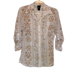 To The Max Floral Button Up Blouse